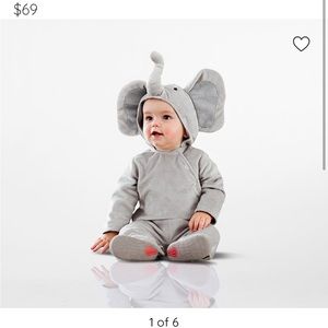 Pottery Barn Elephant costume size 12-18 months